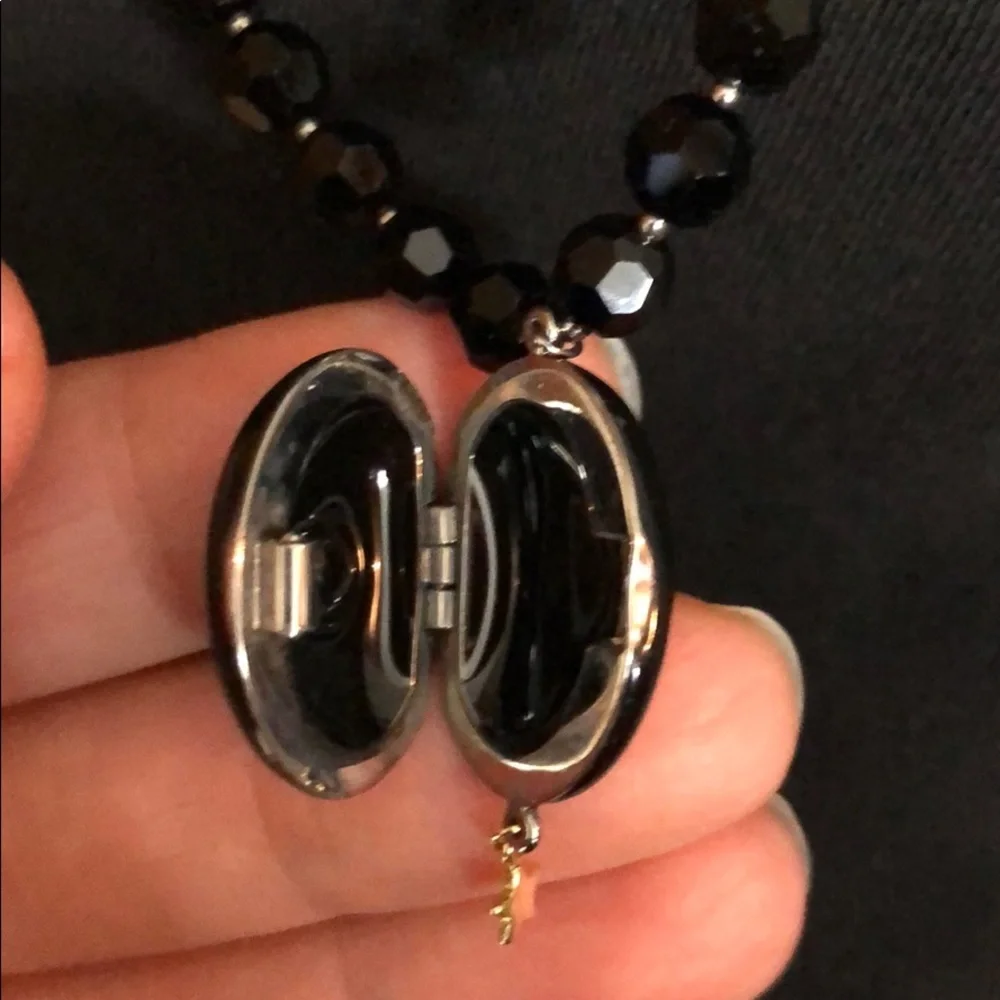 Swarovski magic long  necklace with locket